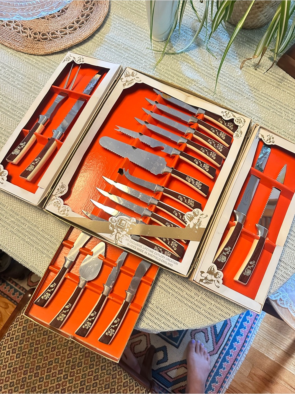 Vintage Prestige Lifetime Cutlery Sheffield England 19pc Set Original Box